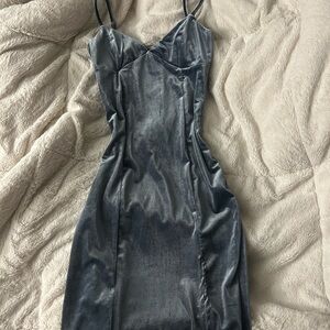 Forever 21 royal blue velvet dress!